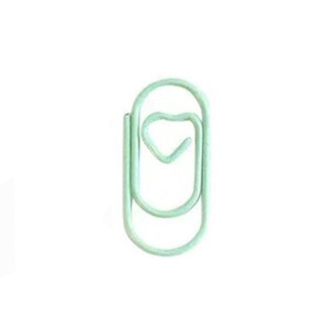 Main Image Paperclips met hartje groen 20 mm | 100 stuks