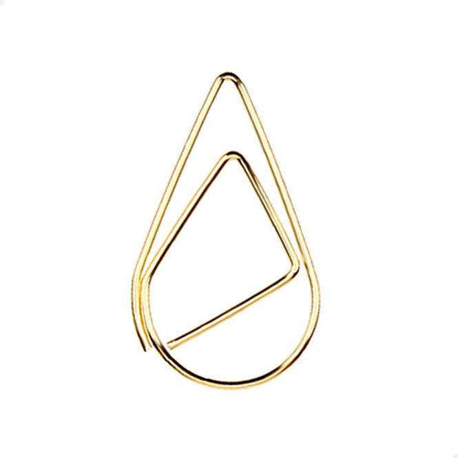 Hovedbilde Paperclips druppel goud 33 mm | 100 stuks